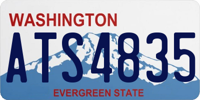 WA license plate ATS4835
