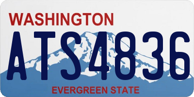 WA license plate ATS4836