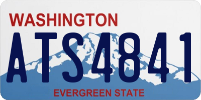 WA license plate ATS4841