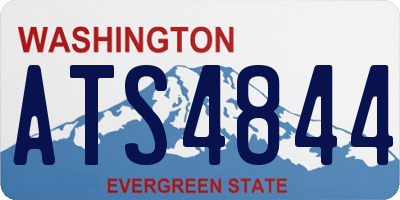 WA license plate ATS4844