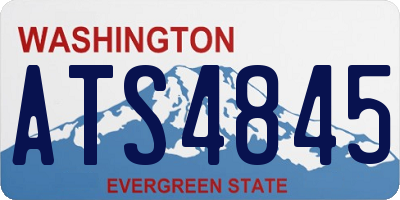 WA license plate ATS4845