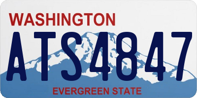 WA license plate ATS4847