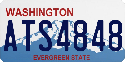 WA license plate ATS4848