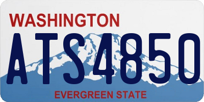 WA license plate ATS4850