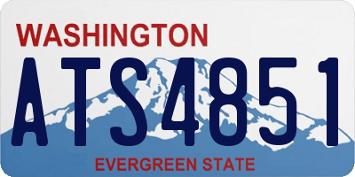 WA license plate ATS4851
