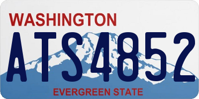 WA license plate ATS4852
