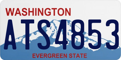 WA license plate ATS4853