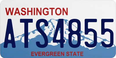 WA license plate ATS4855
