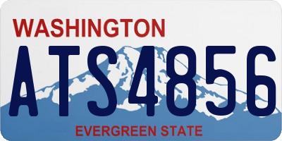 WA license plate ATS4856