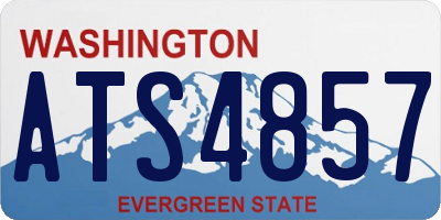 WA license plate ATS4857