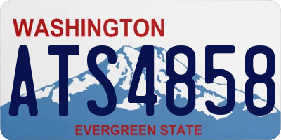 WA license plate ATS4858