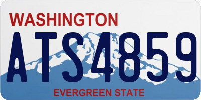 WA license plate ATS4859