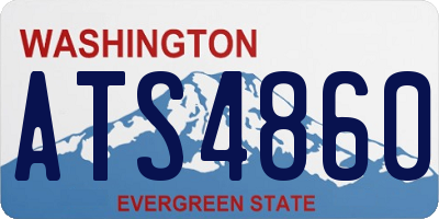 WA license plate ATS4860
