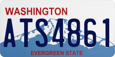WA license plate ATS4861