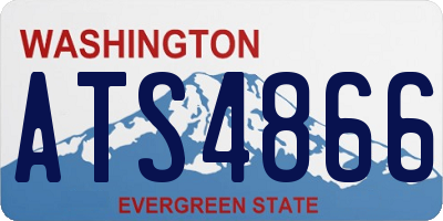 WA license plate ATS4866