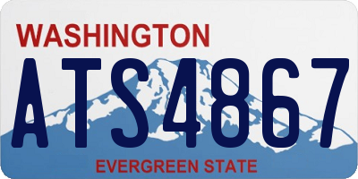 WA license plate ATS4867
