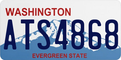 WA license plate ATS4868