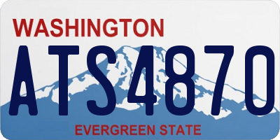 WA license plate ATS4870