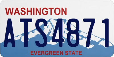 WA license plate ATS4871