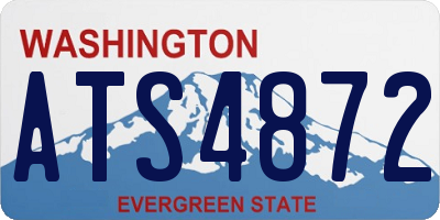 WA license plate ATS4872