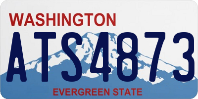 WA license plate ATS4873