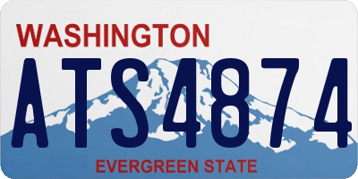 WA license plate ATS4874