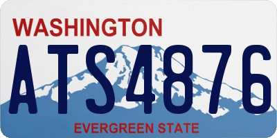 WA license plate ATS4876