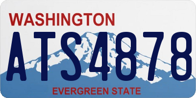 WA license plate ATS4878