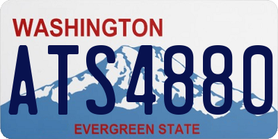 WA license plate ATS4880