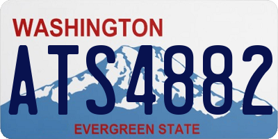 WA license plate ATS4882