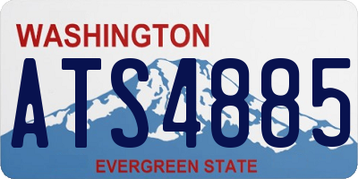 WA license plate ATS4885