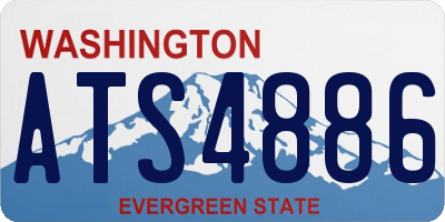 WA license plate ATS4886