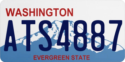 WA license plate ATS4887
