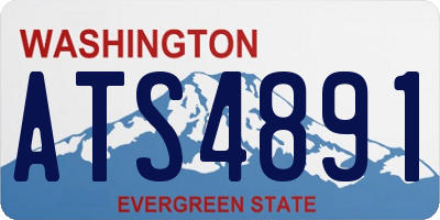 WA license plate ATS4891