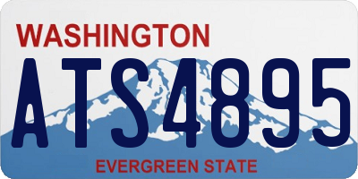 WA license plate ATS4895