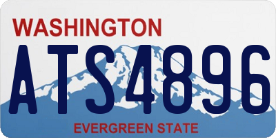 WA license plate ATS4896