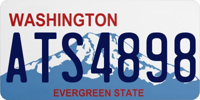 WA license plate ATS4898