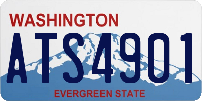 WA license plate ATS4901