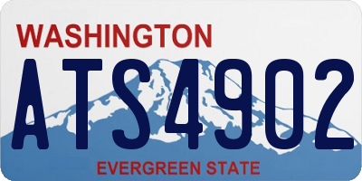 WA license plate ATS4902