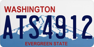 WA license plate ATS4912
