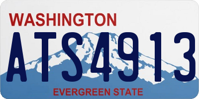 WA license plate ATS4913