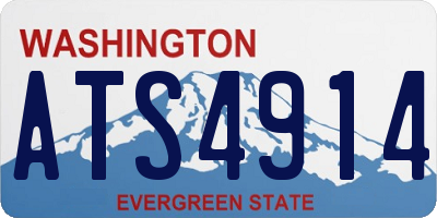 WA license plate ATS4914