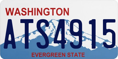 WA license plate ATS4915