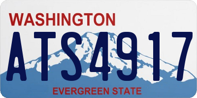 WA license plate ATS4917