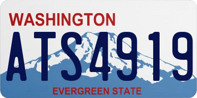 WA license plate ATS4919