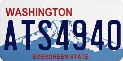 WA license plate ATS4940