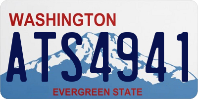 WA license plate ATS4941