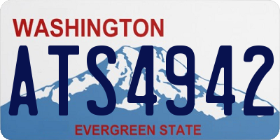 WA license plate ATS4942