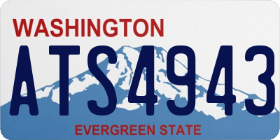 WA license plate ATS4943