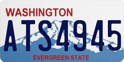 WA license plate ATS4945